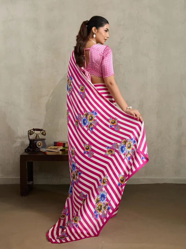 Women's_Satin_Pink_Printed_Designer_Saree_With_Blouse_Piece
