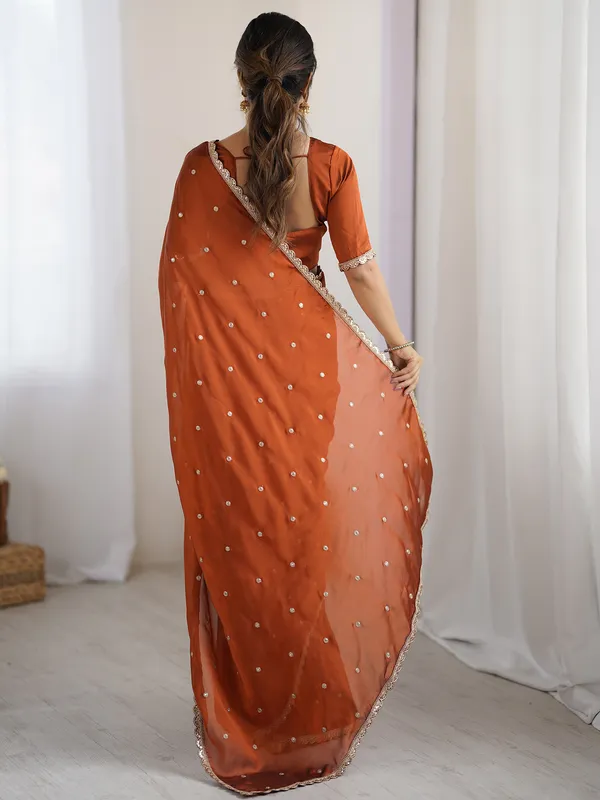 Women's_Pure_Georgette_Brown_Embellished_Designer_Saree_With_Blouse_Piece