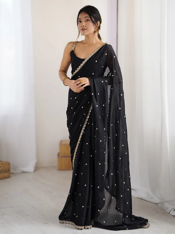 Women's_Pure_Georgette_Black_Embellished_Designer_Saree_With_Blouse_Piece