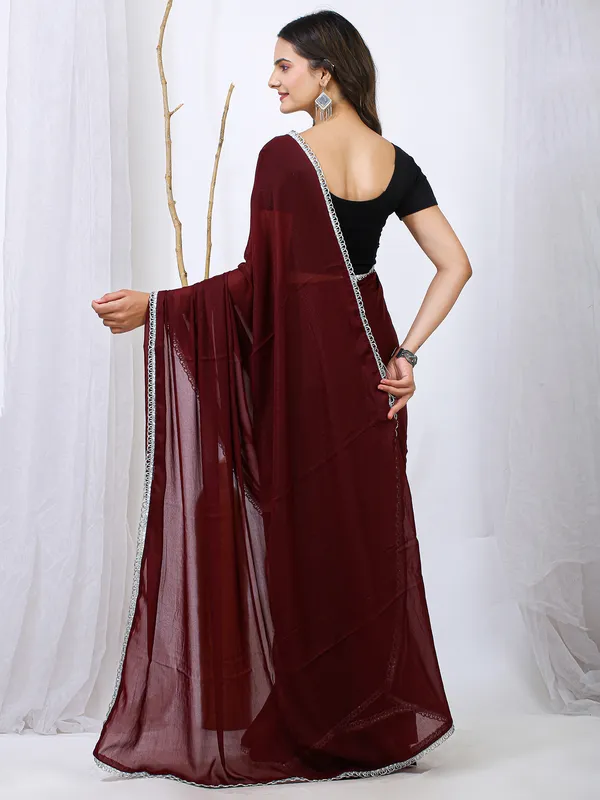 Women's_Georgette_Burgundy_Embellished_Designer_Saree_With_Blouse_Piece