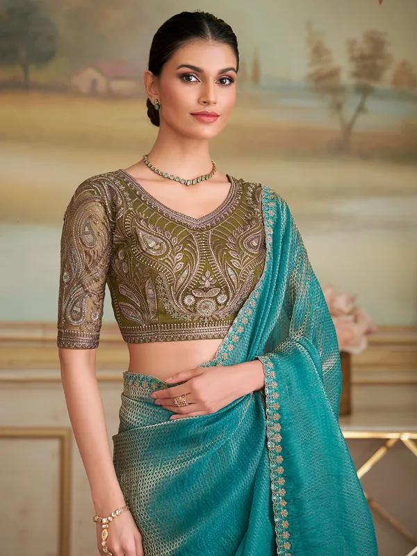 Women's_Georgette_Light_Blue_Embellished_Designer_Saree_With_Blouse_Piece