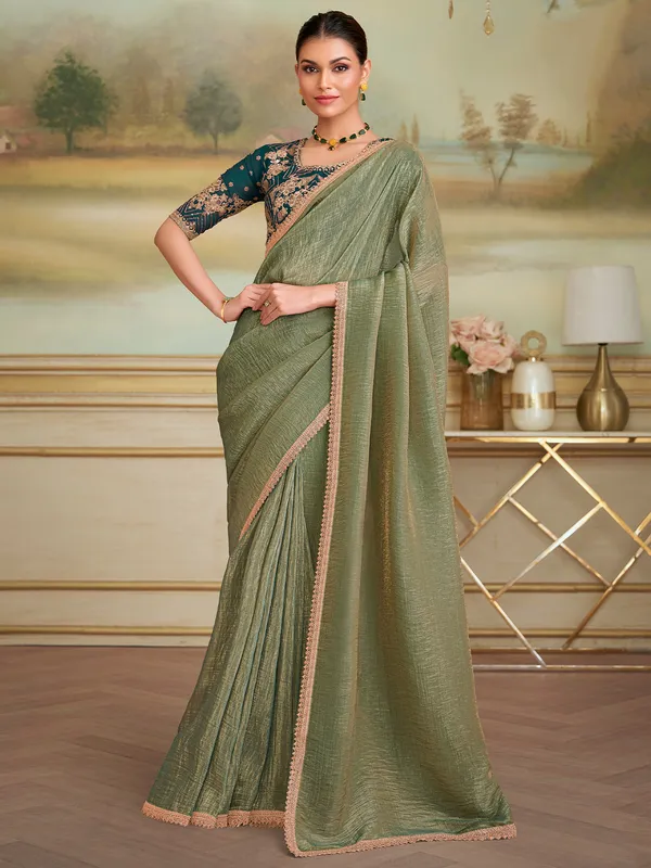Women's_Georgette_Green_Embellished_Designer_Saree_With_Blouse_Piece