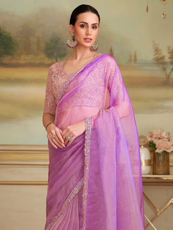 Women's_Georgette_Lavender_Embellished_Designer_Saree_With_Blouse_Piece