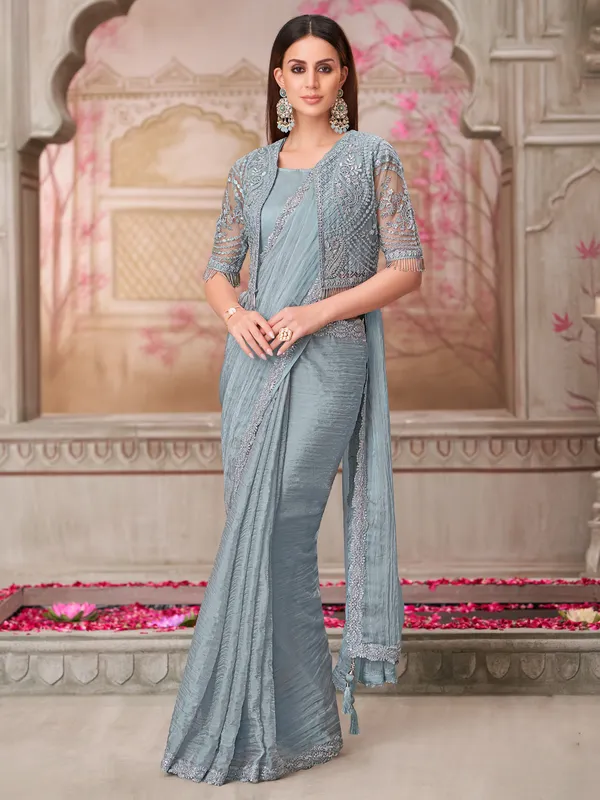 Women's_Pure_Georgette_Light_Blue_Embellished_Designer_Saree_With_Blouse_Piece