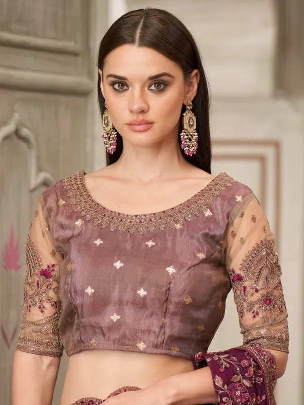 Women's_Pure_Georgette_Purple_Embellished_Designer_Saree_With_Blouse_Piece
