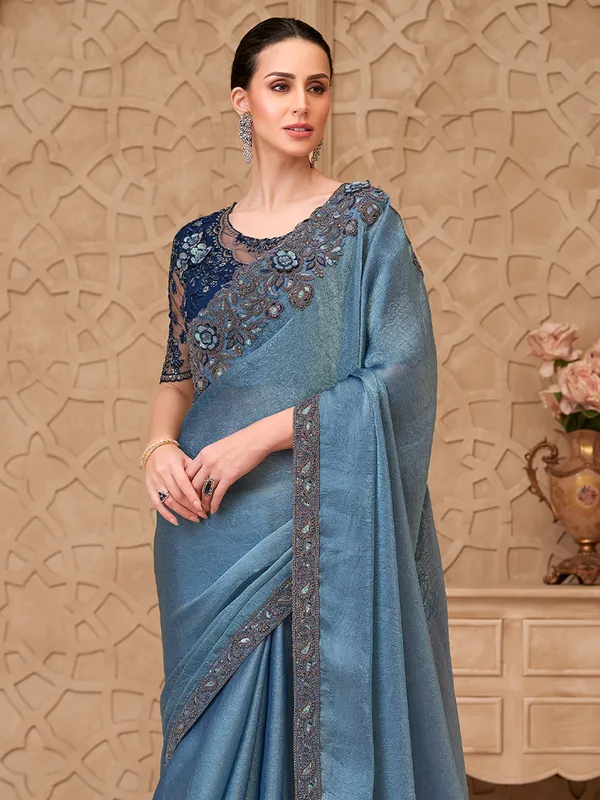 Women's_Georgette_Blue_Embellished_Designer_Saree_With_Blouse_Piece