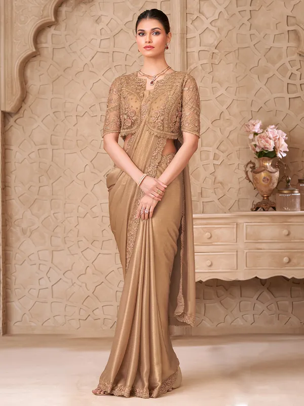 Women's_Georgette_Beige_Embellished_Designer_Saree_With_Blouse_Piece