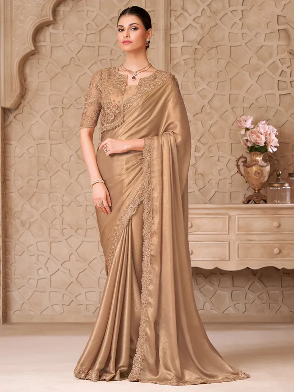 Women's_Georgette_Beige_Embellished_Designer_Saree_With_Blouse_Piece