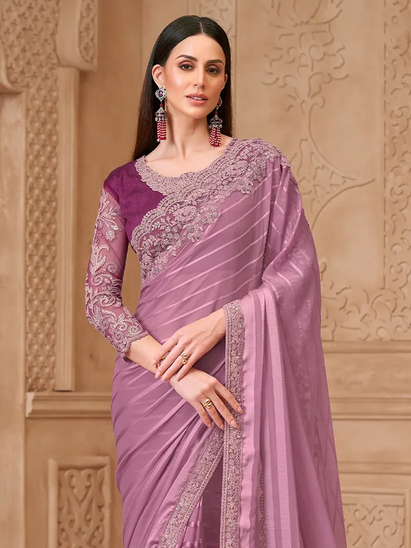 Women's_Georgette_Pink_Embellished_Designer_Saree_With_Blouse_Piece