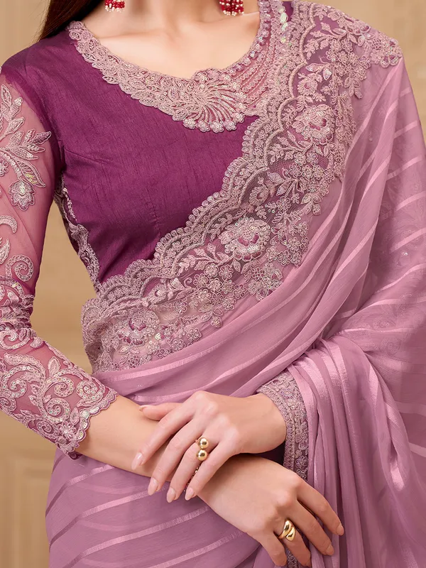Women's_Georgette_Pink_Embellished_Designer_Saree_With_Blouse_Piece