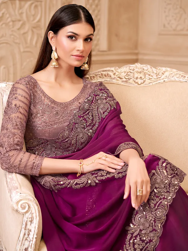 Women's_Georgette_Purple_Embellished_Designer_Saree_With_Blouse_Piece