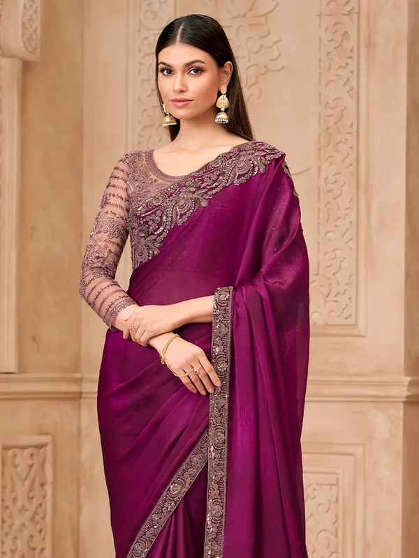 Women's_Georgette_Purple_Embellished_Designer_Saree_With_Blouse_Piece