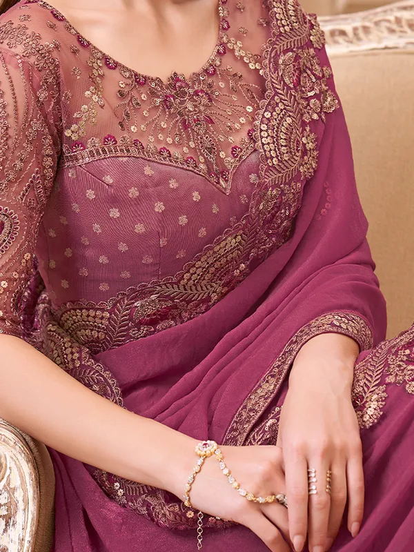 Women's_Georgette_Mauve_Embellished_Designer_Saree_With_Blouse_Piece