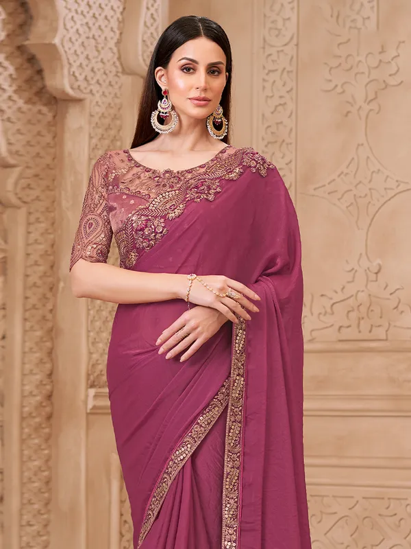 Women's_Georgette_Mauve_Embellished_Designer_Saree_With_Blouse_Piece