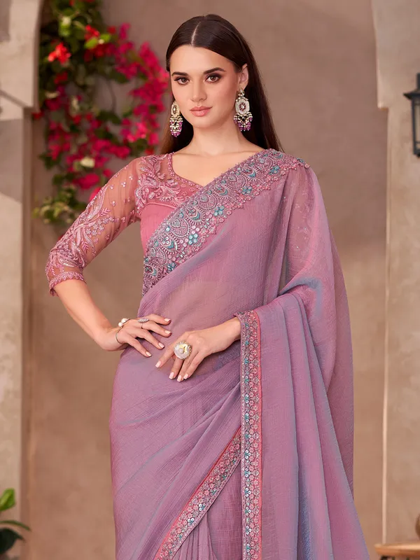Women's_Georgette_Mauve_Embellished_Designer_Saree_With_Blouse_Piece