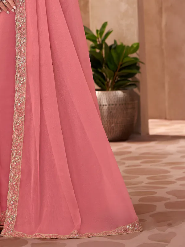 Women's_Georgette_Peach_Embellished_Designer_Saree_With_Blouse_Piece