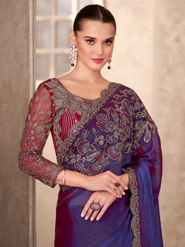 Women's_Georgette_Blue_Embellished_Designer_Saree_With_Blouse_Piece