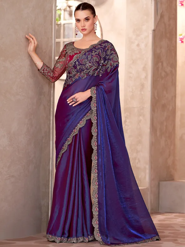 Women's_Georgette_Blue_Embellished_Designer_Saree_With_Blouse_Piece