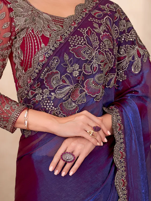 Women's_Georgette_Blue_Embellished_Designer_Saree_With_Blouse_Piece