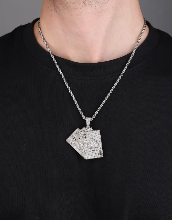 Playing_Cards_Iced_Out_Pendant_(Sparkling_Silver)