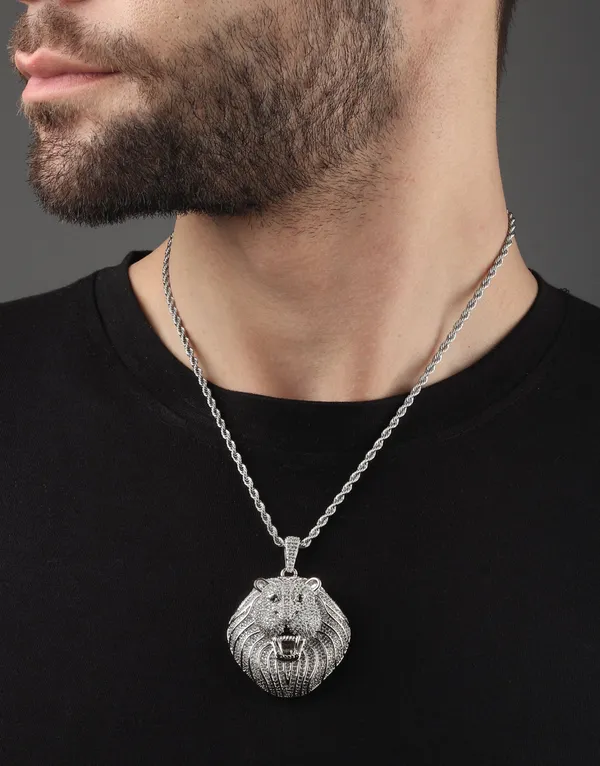 Roaring_Lion_Iced_Out_Pendant_(Black_Onyx)