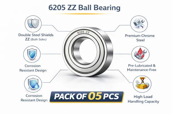Ball_Bearing_6205_2RS_|_25×52×15_mm_|_Pack_of_10_Wheel_Bearing