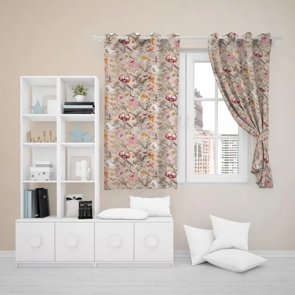 Beige_Pure_Cotton_Anokhi_Printed_Home_Window_Curtain_For_Home_Decor