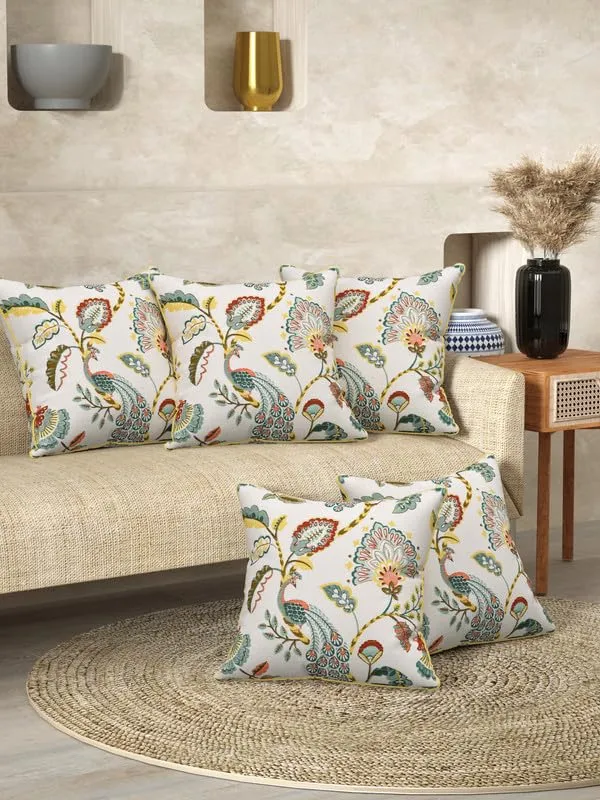 Peacock_Gold_Pure_Cotton_Cushion_Covers_For_Home_Decor_(Pack_Of_5)