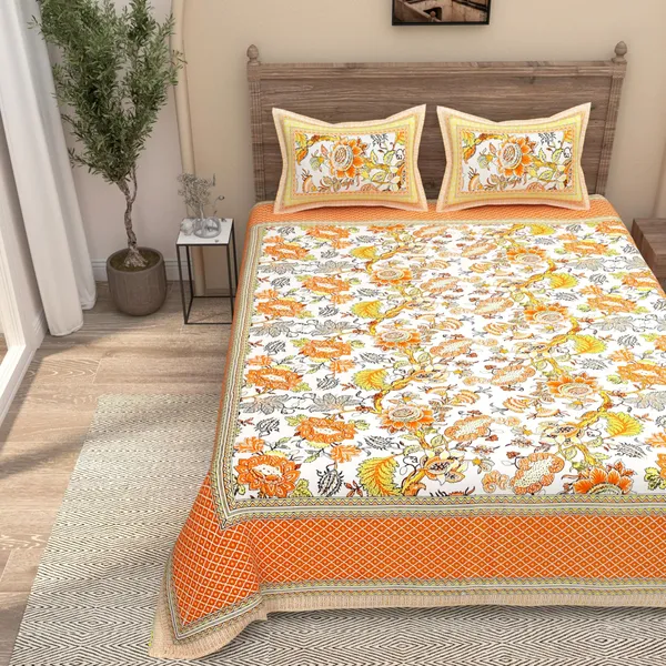 Mustard_Pure_Cotton_Ethnic_Jaipuri_Printed_Double_Bedsheet_With_2_Pillow_Covers_For_Home_Decor