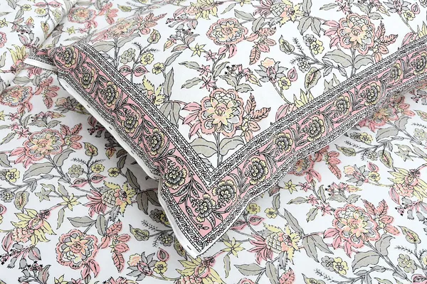 Gray_Cotton_Bedsheet_With_1_Pillow_Cover_For_Home_Decor