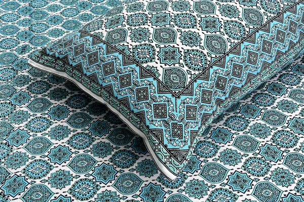 Teal_Pure_Cotton_Ethnic_Jaipuri_Printed_Double_Bedsheet_With_2_Pillow_Covers_For_Home_Decor