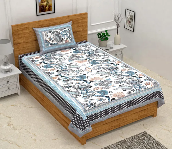 Grey_Cotton_Single_Bed_For_Home_Decor