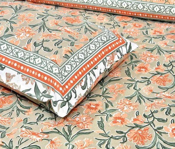 Green_Cotton_Single_Bedsheet_With_1_Pillow_Cover_For_Home_Decor