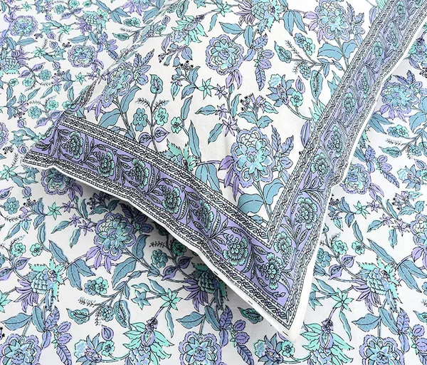 Blue_Cotton_Single_Bedsheet_With_1_Pillow_Cover_For_Home_Decor