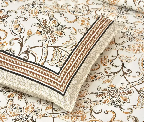 Brown_Pure_Cotton_Jaipuri_Rajasthani_Design_Bedsheet_With_2_Pillow_Covers_For_Home_Decor