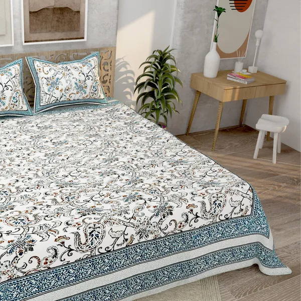 Sea_Green_Pure_Cotton_Jaipuri_Rajasthani_Design_Bedsheet_With_2_Pillow_Covers_For_Home_Decor