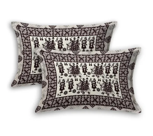 Black_Traditional_Printed_Cotton_Bedsheet_Set_with_2_Pillow_Covers_�_Soft_Double_Bed_Bedding