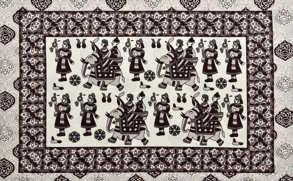 Black_Traditional_Printed_Cotton_Bedsheet_Set_with_2_Pillow_Covers_�_Soft_Double_Bed_Bedding
