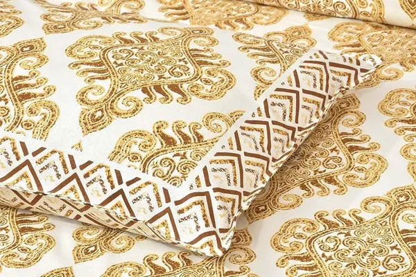 Yellow_100%_Pure_Cotton_Jaipuri_Sanganeri_Print_Single_Bedsheet_With_1_Pillow_Cover_For_Home_Decor