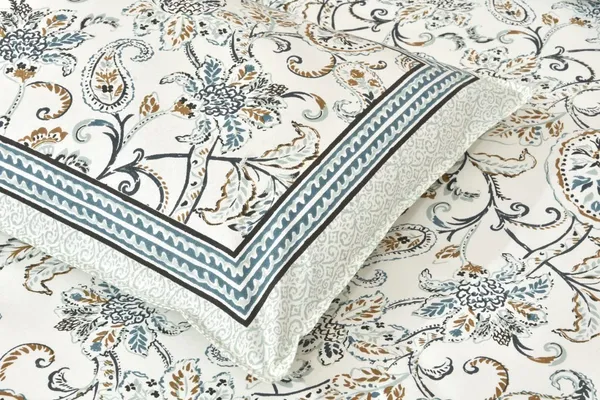 Sea_Green_Cotton_Single_Bedsheet_With_1_Pillow_Cover_For_Home_Decor