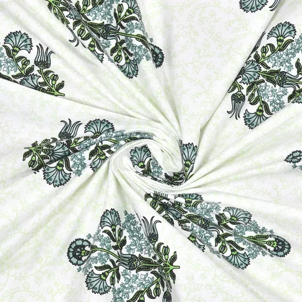 Green_Cotton_Single_Bedsheet_With_1_Pillow_Cover_For_Home_Decor