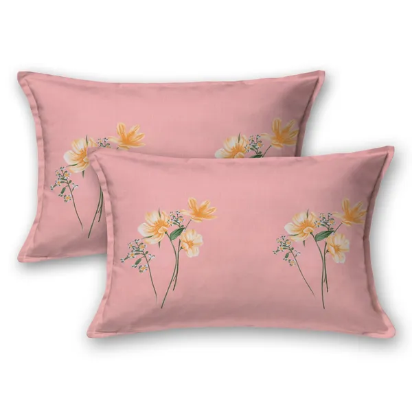 Soft_Pink_Floral_Double_Bedsheet_with_Grey_Base_�_Premium_Cotton_Bedding_Set