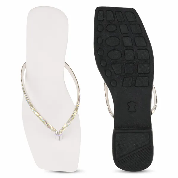 Ivory_White_Soft_Leather_Comfortable_Flat_For_Women