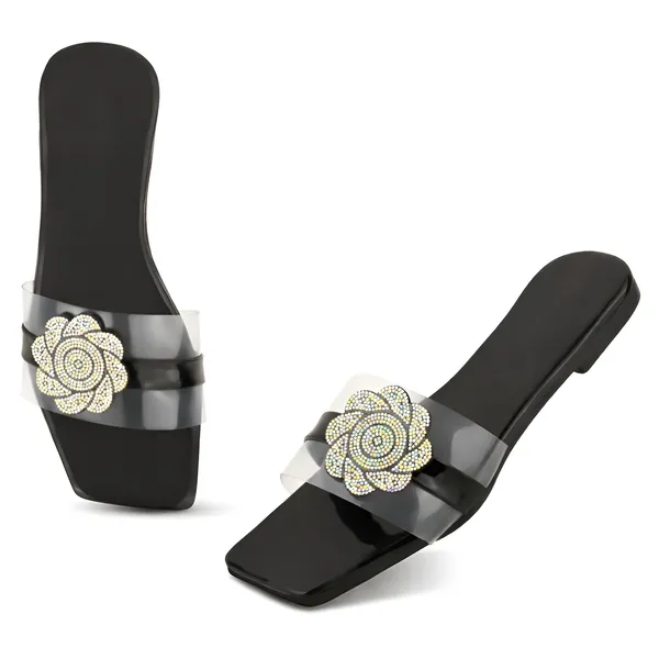 Midnight_Black_Soft_Leather_Comfortable_Flat_For_Women