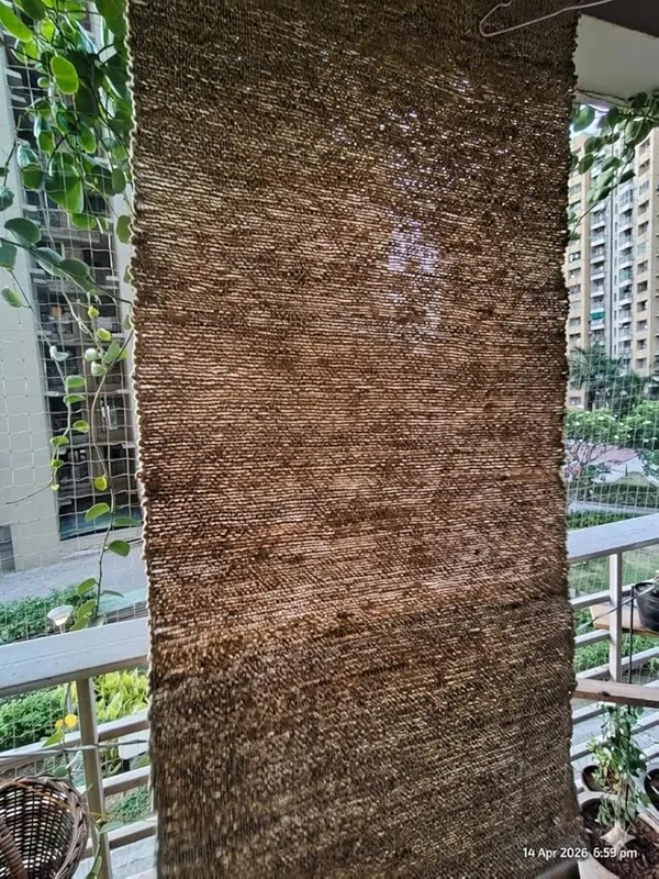 Vetiver_Root_Blinds,_Khus_Window_Shades,Eco_Cooling_Shades_|_Natural_Fragrance_|_Roll-Up_Khus_Curtains_for_Home_&_Balcony,_Fully_Installed_4ft_Width*7ft_Height,_Fully_Assembled