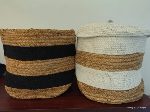 Vetiver_Laundry_Basket_Black_And_Beige