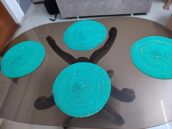 Round_Fragrant_Vetiver_Placemats_Set_Of_6