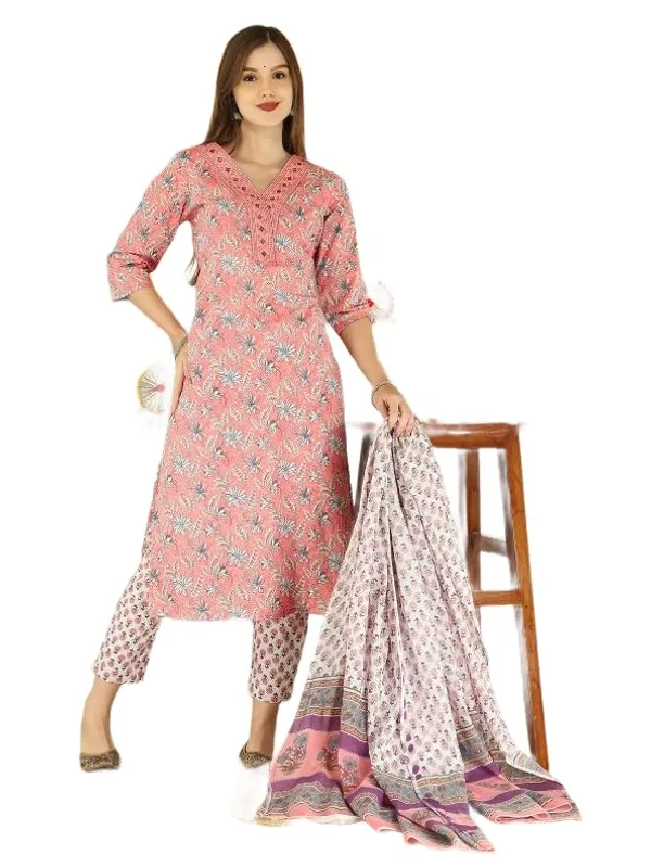 Light_Pink_Trendy_Floral_Screen_Print_Cotton_Straight_Kurta_With_Pant_And_Dupatta_For_Women
