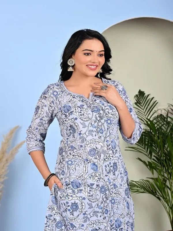 Blue_Trendy_Floral_Screen_Print_Cotton_Straight_Kurta_With_Pant_And_Dupatta_For_Women