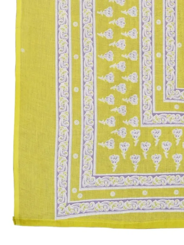 Yellow_Trendy_Floral_Screen_Print_Cotton_Straight_Kurta_With_Pant_And_Dupatta_For_Women